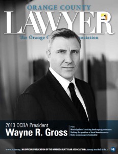 Wayne Gross OC Lawyer Cover - OCBA President